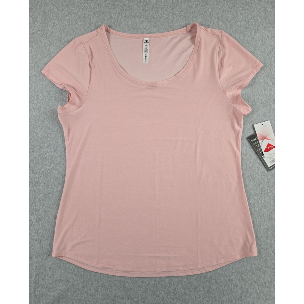90 Degree by Reflex Womens Size XL Crew Neck  T-Shirt Lightweight Pink NWT